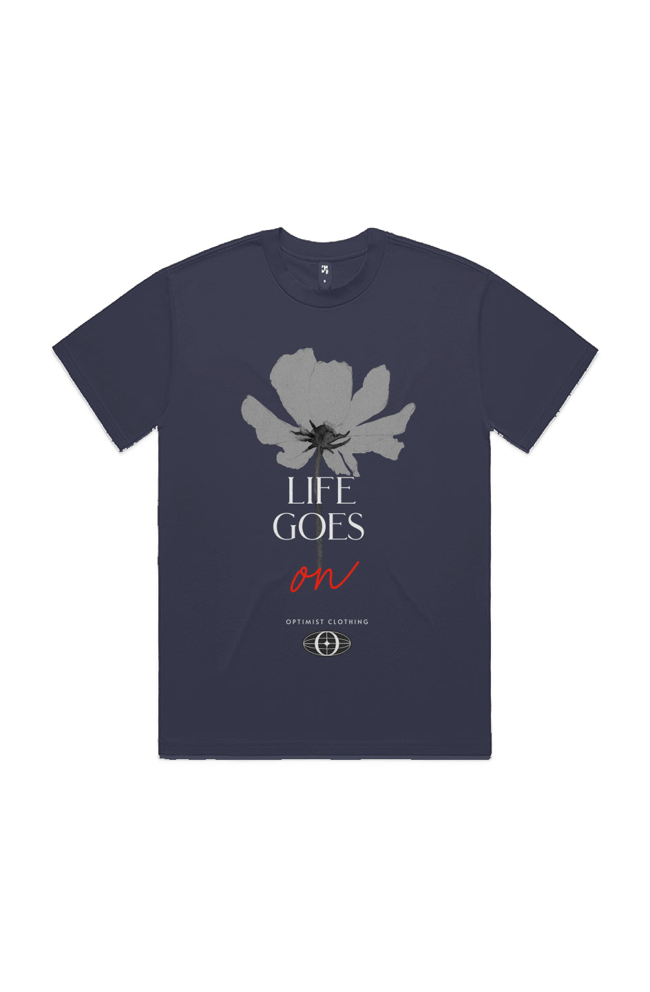 life goes on. flower tee