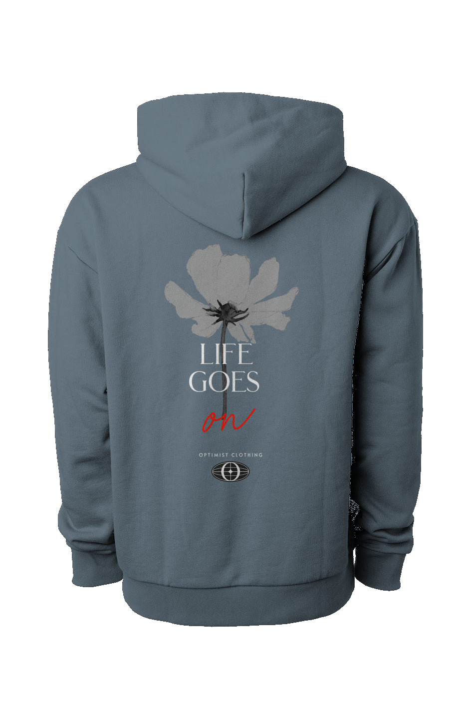 life goes on. flower heavyweight hoodie