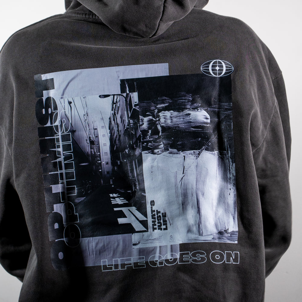 life goes on. that's just life heavyweight hoodie